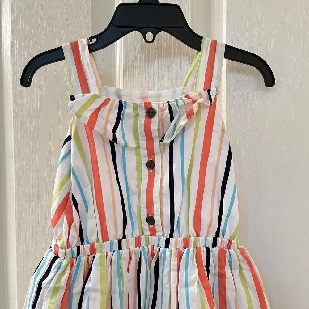 Gymboree Sunny Safari Striped Dress Cotton Girls Size 3T